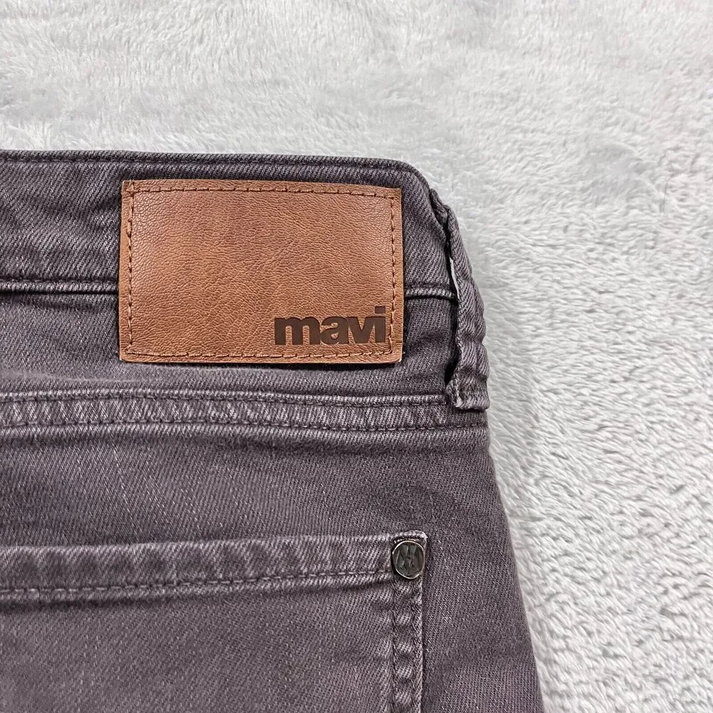 Mavi James Skinny Jeans Mens 31x32* Gray Denim Stretch‎ Flat Front Low Rise
